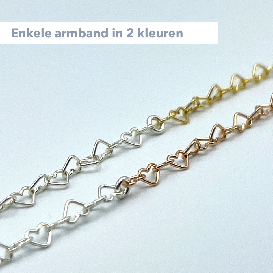 Armband "heart chain"