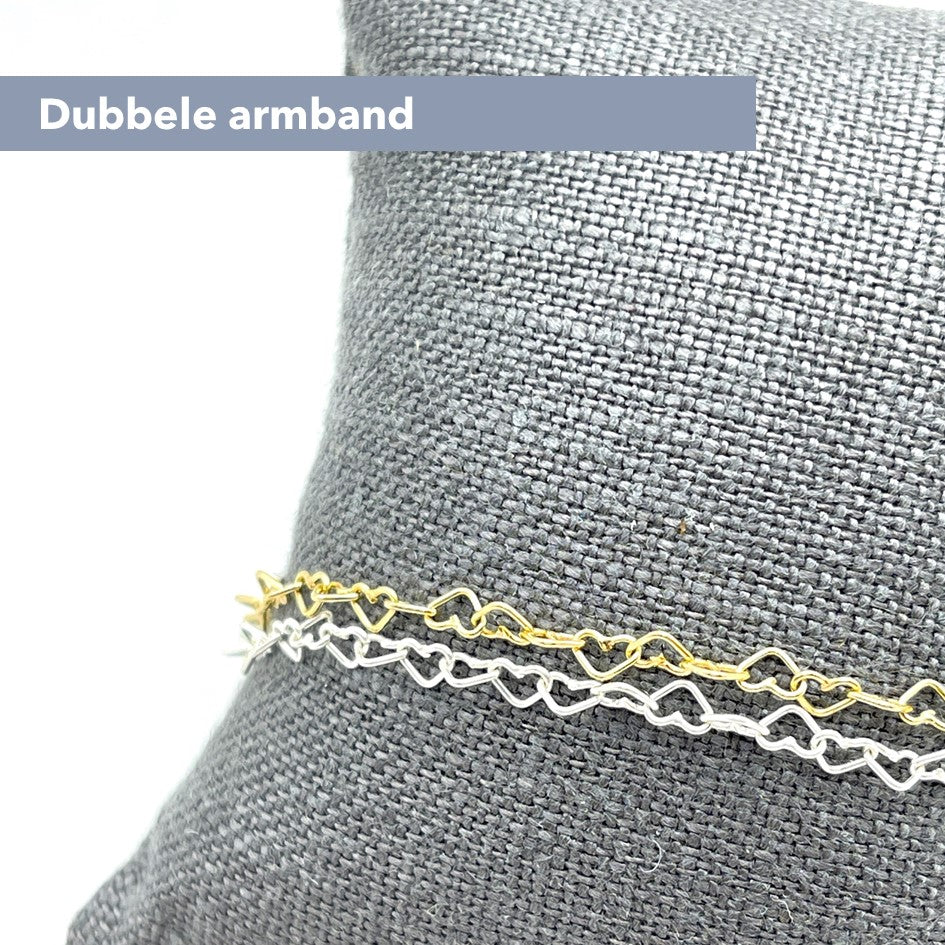 Armband "heart chain"