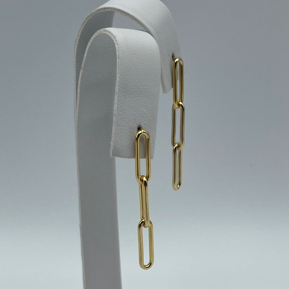 Paperclip oorbellen