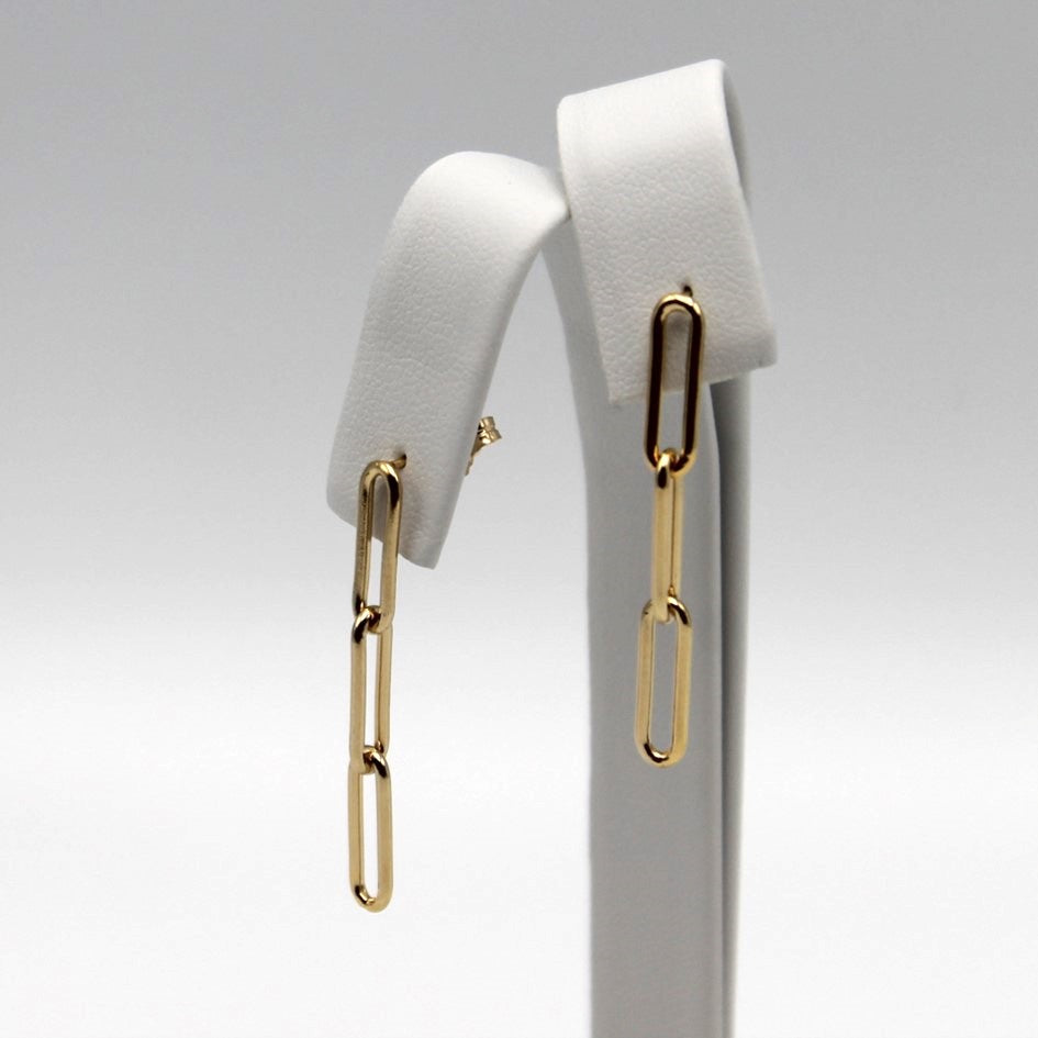 Paperclip oorbellen