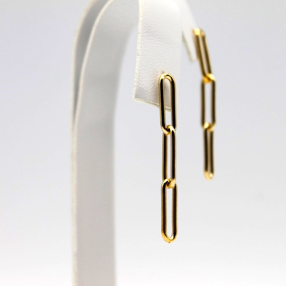 Paperclip oorbellen