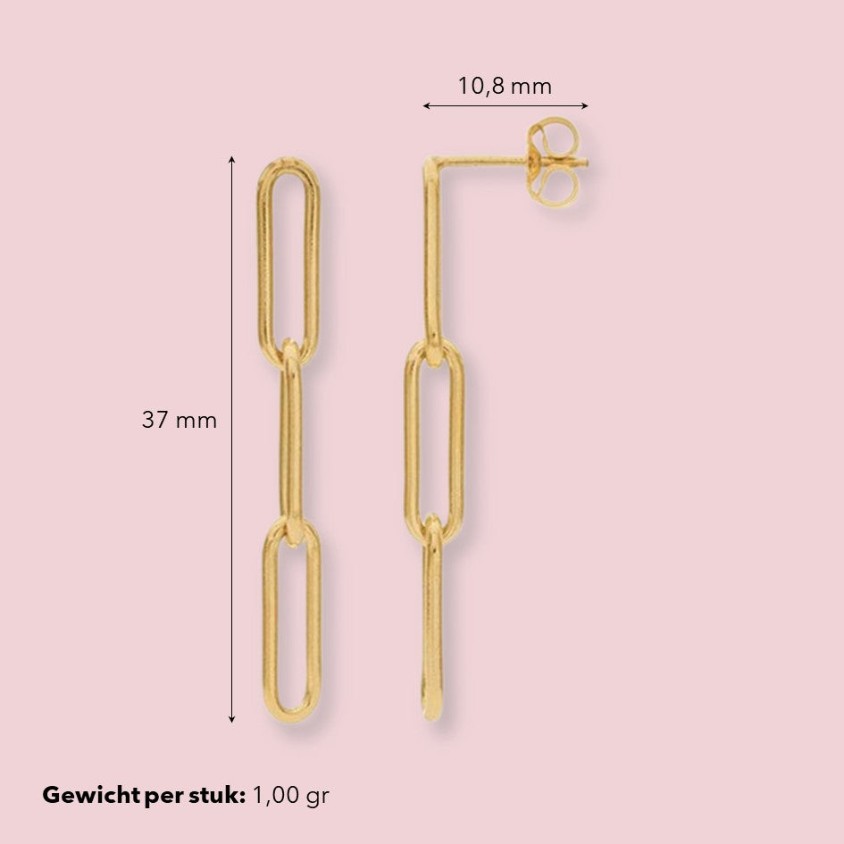 Paperclip oorbellen