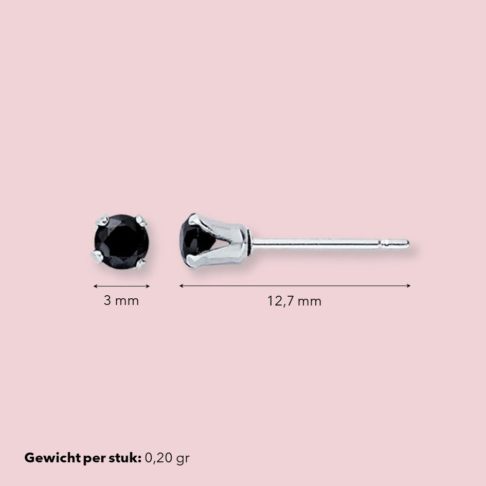 Stekeroorbel met zwart steentje