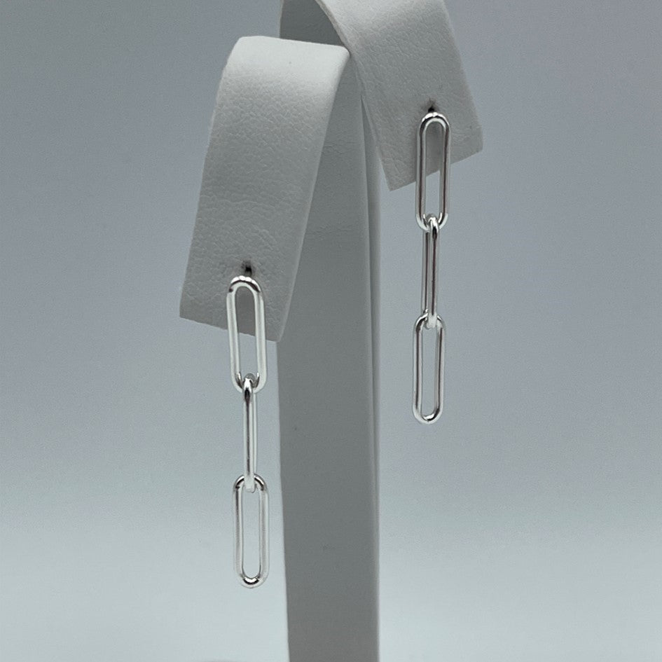Paperclip oorbellen