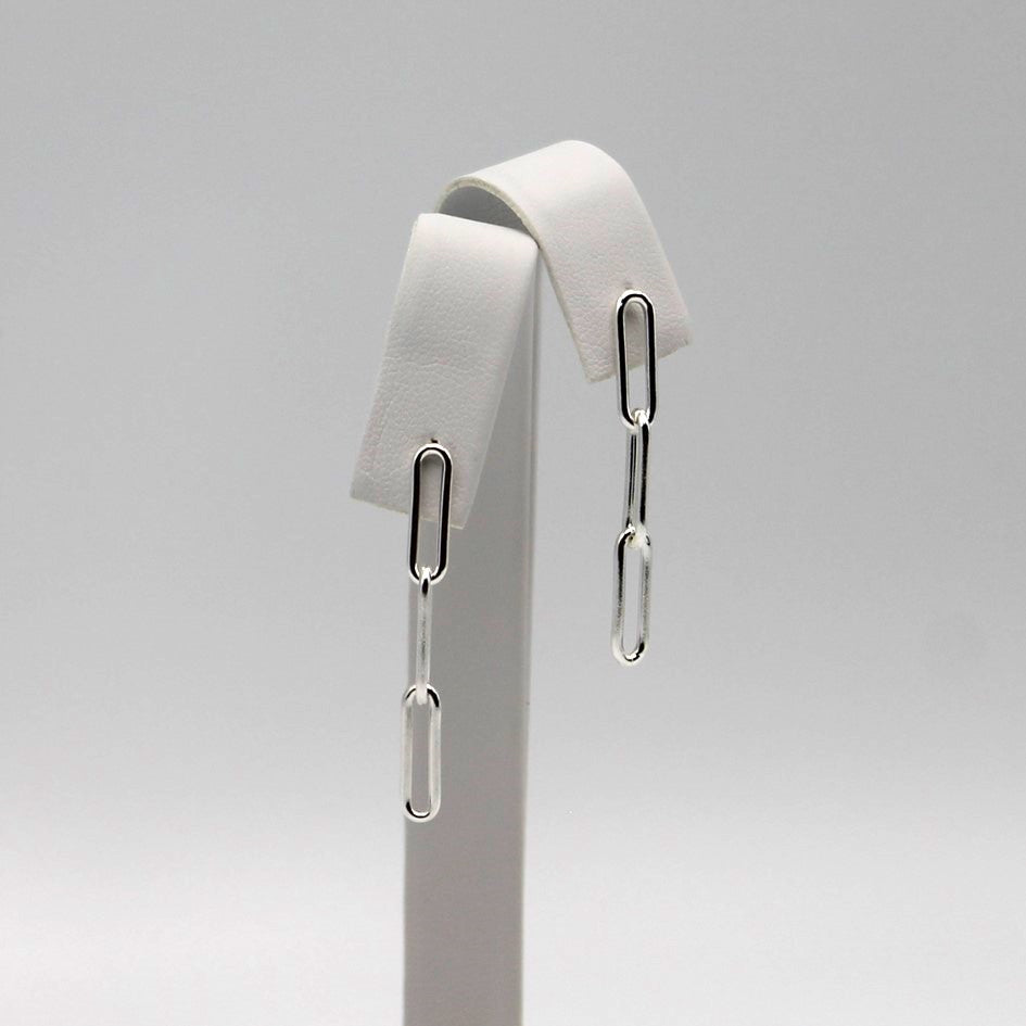 Paperclip oorbellen