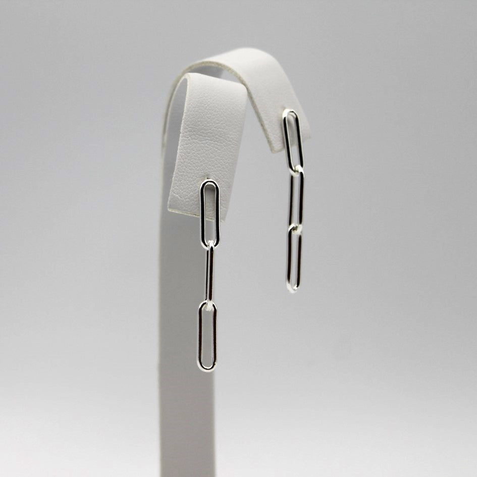 Paperclip oorbellen