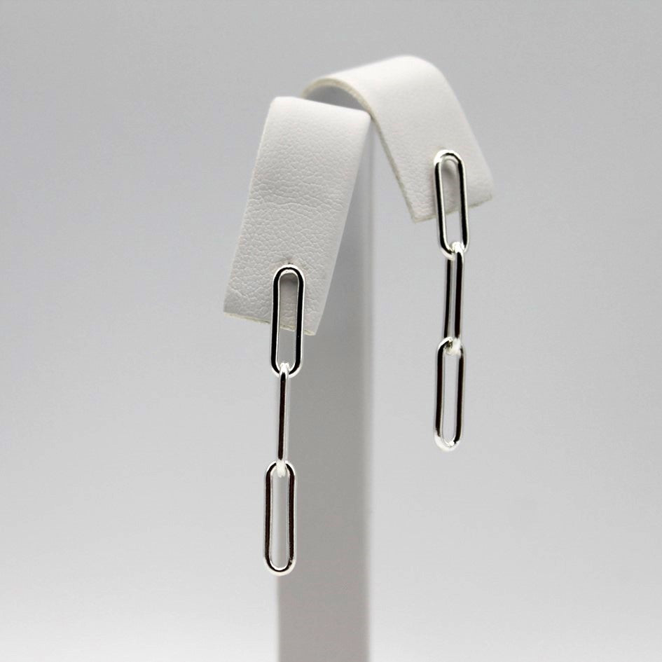 Paperclip oorbellen