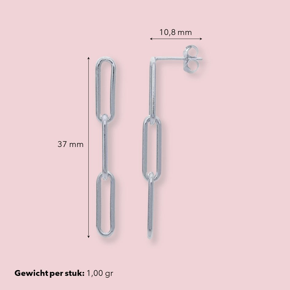 Paperclip oorbellen