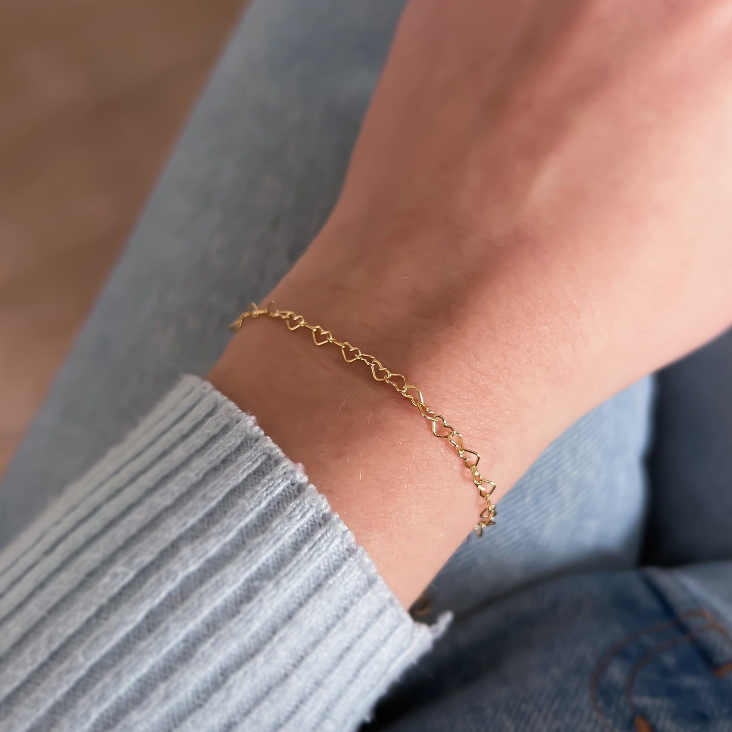 Armband "heart chain"