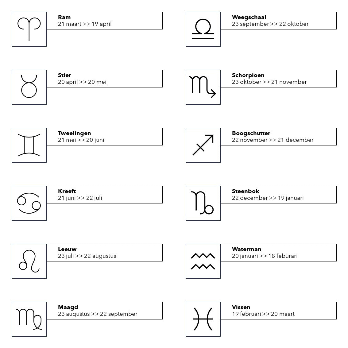 Juweel met sterrenbeeld & geboortesteen