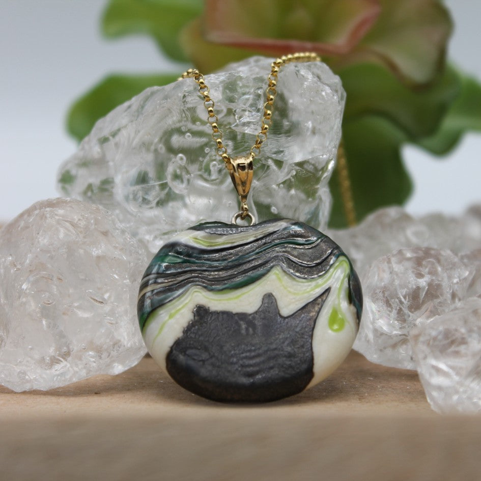 Handgemaakte glazen hanger