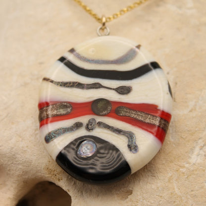 Handgemaakte glazen hanger