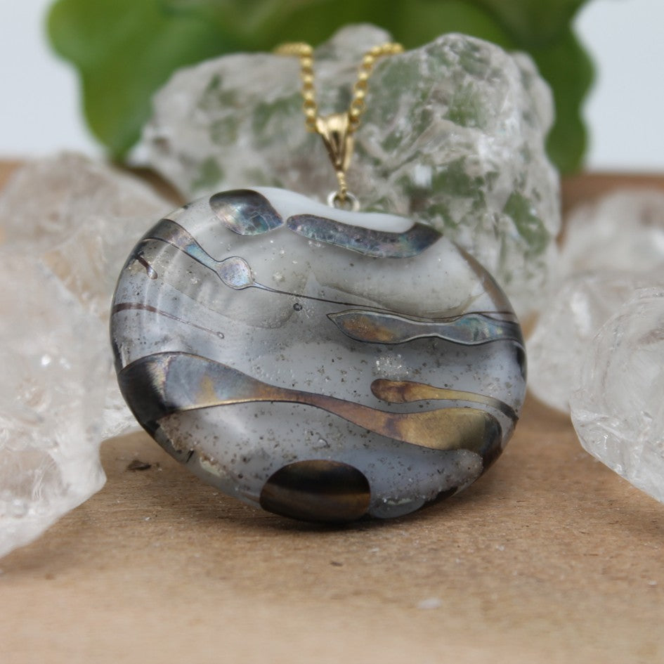 Handgemaakte glazen hanger