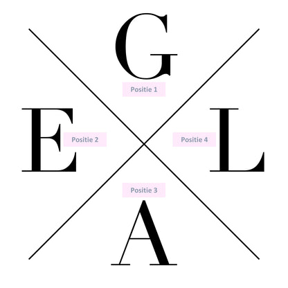 Juweel met "cross my heart"