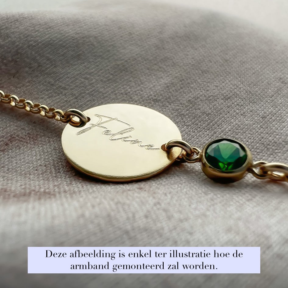 Juweel met sterrenbeeld & geboortesteen